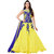 Z Hot Fashion Yellow Printed Net Anarkali Suit Material