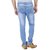 D-ROCK Blue Denim Cotton Blend Jeans For Mens