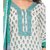 Green & Ghost white Printed Ethnic Dress Material by Desh Ki Mitti (Unstitched)
