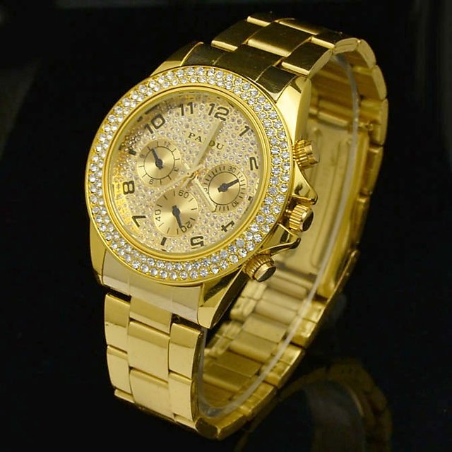 Buy Best Paidu Gold Diamond Watch For Men Online 499 From Shopclues 4 cm product size (l x w x h): best paidu gold diamond watch for men