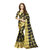 Meia Black and golden Chanderi Self Design Saree With Blouse