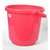 Bucket 16 ltr With Plastic Handle Pink