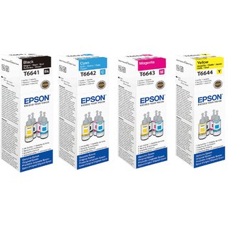 ORIGINAL EPSON INK(C+M+Y+BK) FOR EPSON L100/L200/L210/L110/L300 INKJET PRINTER Every 70ml bottle ink comes with a unique 13-digit Code