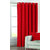IDOLESHOP Polyester Red Plain Curtain Door(7 feet in Height, Pack of 2)