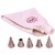 Noor Cake Decorating Icing Bag with 5 Steel Nozzles