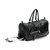 Mboss Faux Leather Black Strolley Softsided Travel Duffle Bag STB002