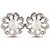 White Silver Earring with Zinc Alloy - TPER-320