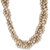 Rust Necklace with Pearl, Zinc Alloy - TPNW13-215