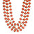 Red Necklace with Acrylic Stones, Zinc Alloy - TPNW13-235
