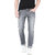 Basics Gray Skinny Fit Low Waist Jeans for Men