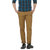 Basics Khaki Slim Fit Mid Rise Trousers for Men