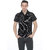 Basics Black Plain Polo Neck Half Sleeve T-Shirt for Men