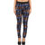 Timbre Black & Blue Geometric Casual Pants for Women (Pack of 4)