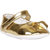 Golden Shoes with Bow