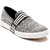 Lancer Men's White & Black Slip On Casual Shoes