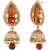 Angel In You Exclusive Golden White Orange Multi Colour Earrings. M-1283