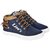 Aircum Men's Blue Lace-up Sneakers