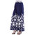 Pearly Blue Printed Crepe Formal Plazzo Pant