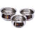 Stainless steel pongal handi/cooking vessel set of 3 high quality 1.5 to 2 ltr