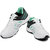 Asian Men White & Green Lace-up Running Shoes