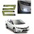 AutoStark Waterproof U Shape COB LED DRL Car Parking Daytime Running Light White For Honda Civic