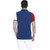 Basics Blue Plain Polo Neck Half Sleeve T-Shirt for Men