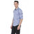 Basics Blue Striped Full sleeves Casual Shirt for Men