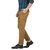 Basics Khaki Slim Fit Mid Rise Trousers for Men