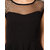 Fabrange Black Plain Mini Dress For Women