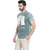 Basics Green Plain Round Neck Half Sleeve T-Shirt for Men