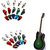 Magideal 15pcs Stainless Steel Celluloid Thumb Finger Guitar Picks