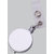 Magideal Silver Grey Retractable ID Badge Holder Reel