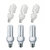 Todayin's CFL 20W Pack of 3 Pcs + 27W Pack of 3 Pcs