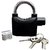 IBS Metallic Steel lock door Siren Alarm Padlock110dB (Black)