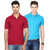 Ansh Fashion Wear Men'S Cotton Blend Polo T-Shirt Pack Of 2