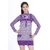 Renka Fancy Purple Knitted Winter Tops - (L)