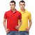 Ansh Fashion Wear Cotton Blend Polo T-Shirt Pack Of 2