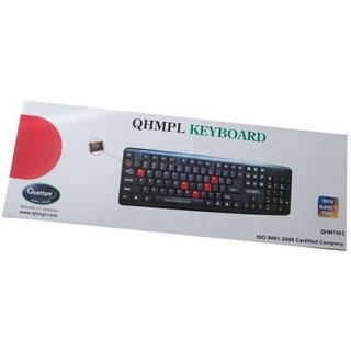 Quantum qhm7403w Wired USB Gaming Keyboard Black