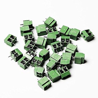 50pcs 2-Pin 5mm Straight PCB Screw Terminal Block Connectors – Universal