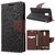 Mobimon Luxury Mercury Diary Wallet Style Flip Cover Case For Lenovo Vibe K6 Power - Black  Brown