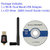 USB2.0 600Mbps Wireless WiFi Dual Band 2.4/5Ghz Network Adapter w/Antenna 802.11