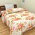 SS Sales Red Floral Ac Single Microfiber Blanket (54 X 84 Inches, Multicolor)