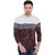 Campus Sutra Maroon Round Neck Full Sleeve T-Shirt for Men