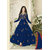 Ethnic Empire Designer Beautiful Blue Flower Printed Long Anarkali Suit for women  girls