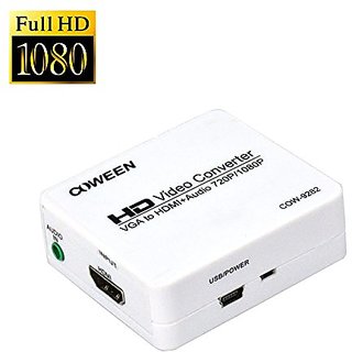 Buy COWEEN VGA to HDMI Converter Box Mini VGA2HDMI HD 1080P Video
