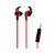 NAXA Electronics NE-937 RED Wireless Sport In-Ear Isolation Earphones with Bluetooth Red & Black