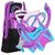 U.S. Divers Youth Flare Jr Silicone Snorkeling Set Fun Purple Small 1-3