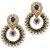 Styylo Jewels Exclusive Golden Black White Earring Set /S 2641