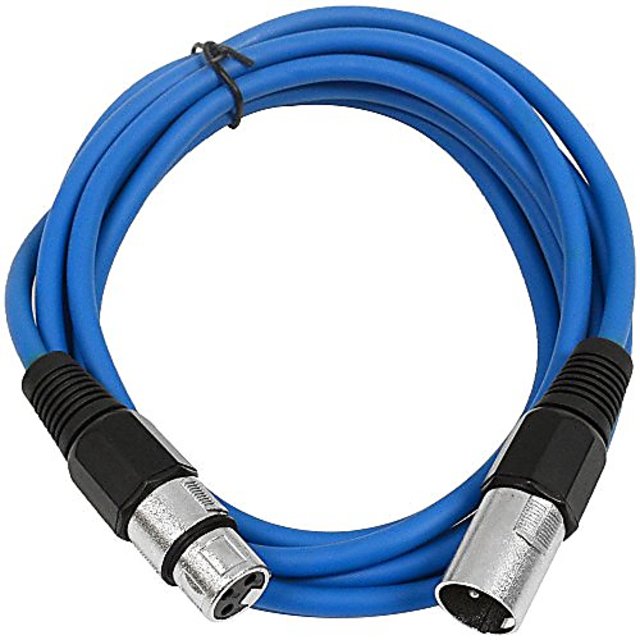 Patch　Cable　Buy　XLR　Male　Cord　Blue　SEISMIC　from　10'　AUDIO　Balanced　SAXLX-10　Online　10　₹2865　XLR　to　Female　Patch　Foot　ShopClues