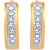Mahi Gold Plated Combo of Two Stud Earrings with Crystals For Women